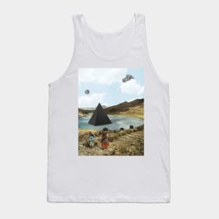 Highway To Yesterday - Surreal/Collage Art Tank Top